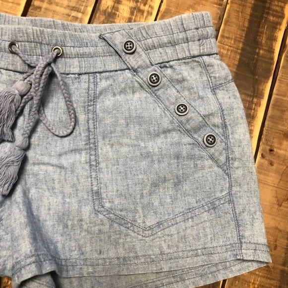 Rewind Blue Shorts with Drawstring - Picture 4 of 5